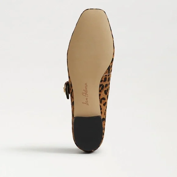 Sam Edelman Leopard Brahma Hair Leather Ballet Flats 7 1/2 NWT - Picture 7 of 14